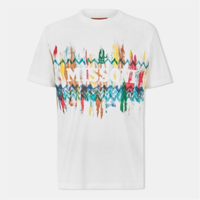 тениска,облекла,на,разпродажба,мъжки,тениски,missoni,colour,art,t,shirt,white,s01g5