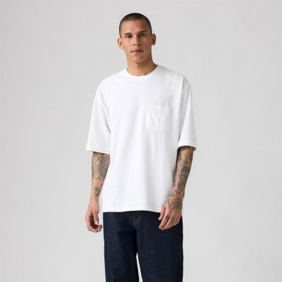 тениска,облекла,на,разпродажба,мъжки,тениски,levis,men's,heavy,pique,oversized,t,shirt,white