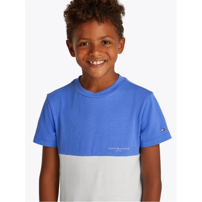 тениска,детски,3/4,панталони,tommy,hilfiger,kids',mini,corp,colourblock,t,shirt,blue,wht,c30