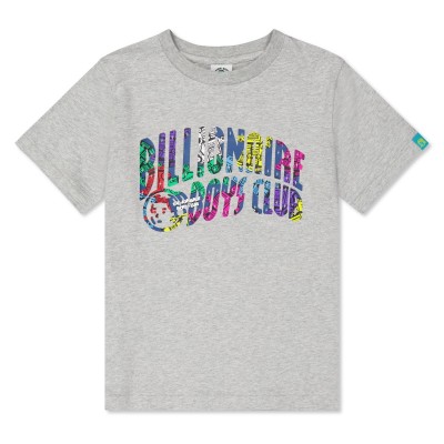 детска,тениска,детски,3/4,панталони,billionaire,boys,club,unisex,kids,robot,arch,logo,regular,fit,t,shirt,heather,grey