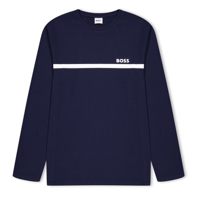 детски,тениски,boss,logo,top,juniors,navy,849