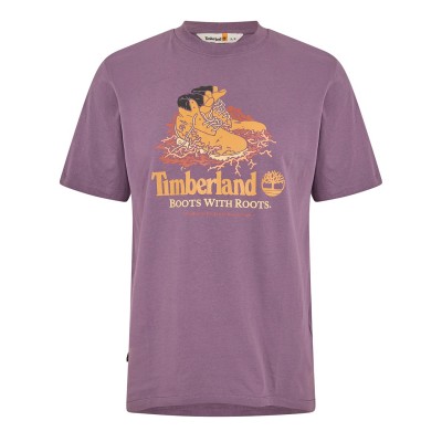 тениска,облекла,на,разпродажба,мъжки,тениски,timberland,men's,front,boot,graphic,regular,fit,t,shirt,vintage,violet