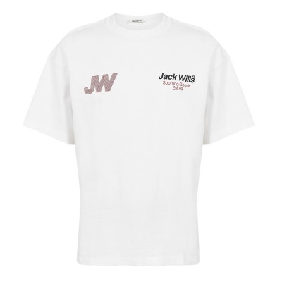 тениска,мъжки,тениски,jack,wills,sporty,initial,t,shirt,white