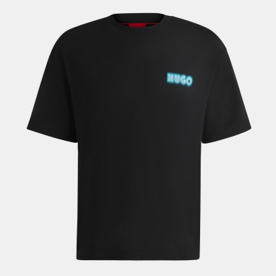 тениска,мъжки,тениски,hugo,men,s,duwood,regular,fit,t,shirt,black,001