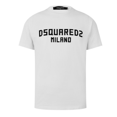 тениска,облекла,на,разпродажба,мъжки,тениски,dsquared2,dsquared2,milano,cool,fit,logo,print,t,shirt,white,black