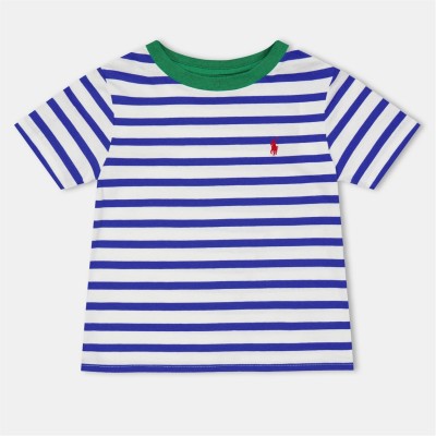 юношеска,тениска,детски,3/4,панталони,polo,ralph,lauren,striped,t,shirt,juniors,travel,blue