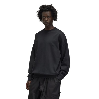 тениска,мъжки,тениски,y3,men's,logo,crew,regular,fit,t,shirt,black