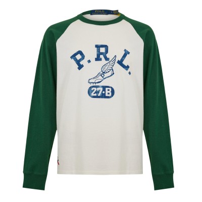 тениска,мъжки,тениски,polo,ralph,lauren,men,s,long,sleeve,t,shirt,white,green