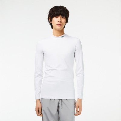 фланелка,с,дълъг,ръкав,облекла,на,разпродажба,мъжки,тениски,lacoste,long,sleeve,croc,tee,white