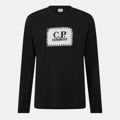 тениска,мъжки,тениски,cp,company,men's,1,logo,long,sleeve,t,shirt,black,999