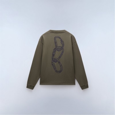 мъжка,тениска,облекла,на,разпродажба,мъжки,тениски,napapijri,napa,coldirai,long,sleeve,t,shirt,mens,tea,leaf