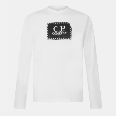 тениска,облекла,на,разпродажба,мъжки,тениски,cp,company,men's,long,sleeve,t,shirt,gauze,white,103
