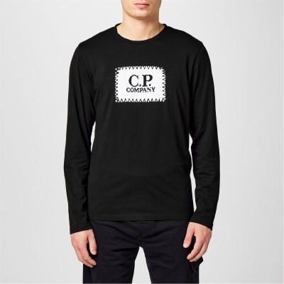 тениска,облекла,на,разпродажба,мъжки,тениски,cp,company,men's,long,sleeve,t,shirt,black,999