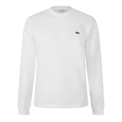 тениска,мъжки,тениски,lacoste,men,s,long,sleeve,t,shirt,white,001