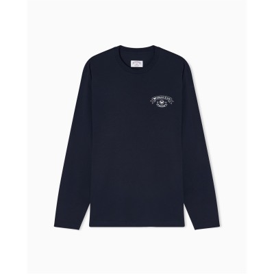 тениска,облекла,на,разпродажба,мъжки,тениски,emporio,armani,men's,long,sleeve,t,shirt,sky,captain