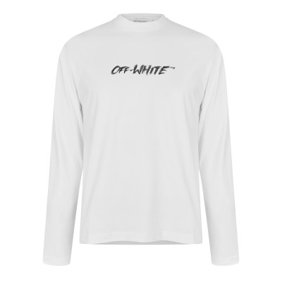 тениска,облекла,на,разпродажба,мъжки,тениски,off,white,men's,long,sleeve,t,shirt,white