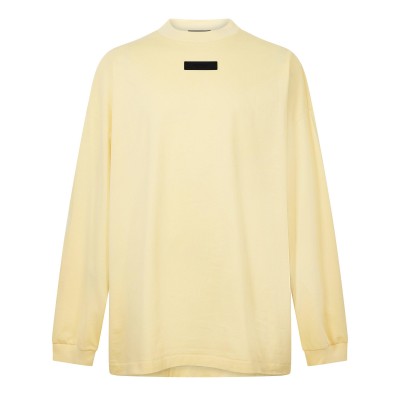 тениска,мъжки,тениски,fear,of,god,essentials,men,s,long,sleeve,t,shirt,yellow