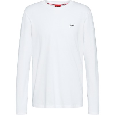 тениска,облекла,на,разпродажба,мъжки,тениски,hugo,derol,long,sleeve,t,shirt,white