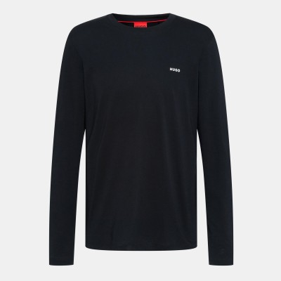 тениска,мъжки,тениски,hugo,derol,long,sleeve,t,shirt,black,001
