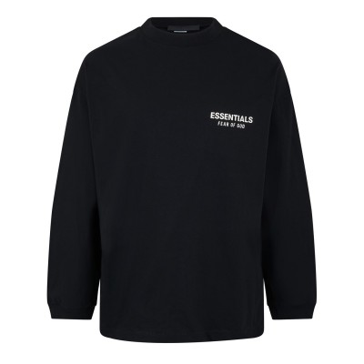 тениска,облекла,на,разпродажба,мъжки,тениски,fear,of,god,essentials,long,sleeve,t,shirt,black