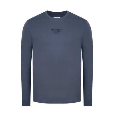 мъжка,тениска,мъжки,тениски,firetrap,long,sleeve,garphic,t,shirt,mens,charcoal