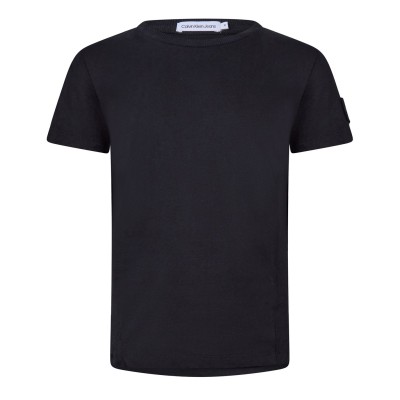 детска,тениска,детски,облекла,calvin,klein,jeans,children's,badge,t,shirt,black,beh