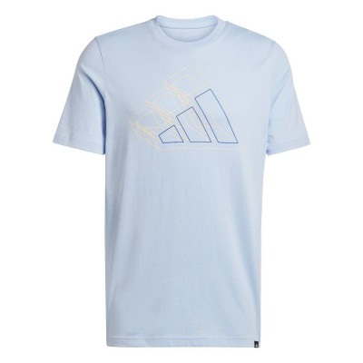 мъжка,тениска,adidas,graphic,logo,t,shirt,mens,glow,blue,fill