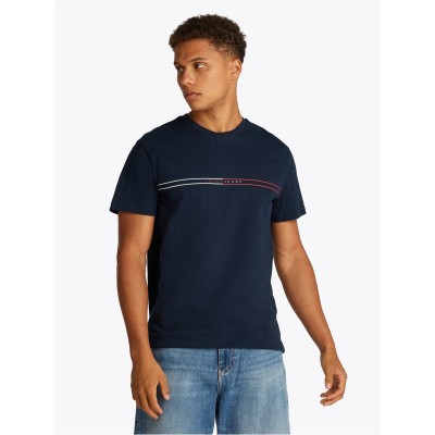 тениска,мъжки,тениски,tommy,jeans,tjm,slim,entry,graphic,tee,ext,dark,night
