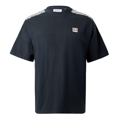 тениска,мъжки,тениски,aquascutum,aquact,check,shd,tee,sn64,black,16