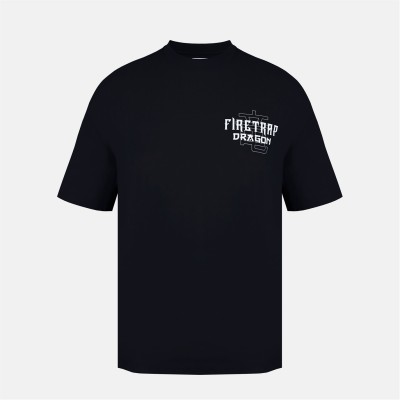 тениска,мъжки,тениски,firetrap,dragon,tee,sn61,black