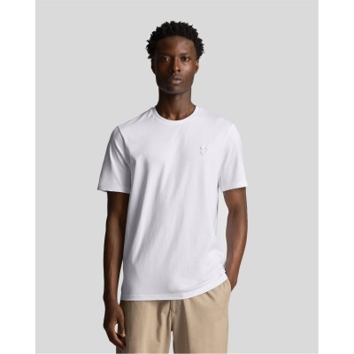 облекла,на,разпродажба,мъжки,тениски,lyle,and,scott,tonal,tee,white,626