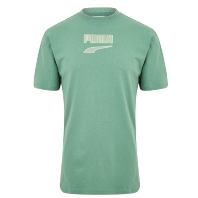 тениска,облекла,на,разпродажба,разпродажба,puma,мъжки,тениски,puma,dt,logo,t,shirt,deep,forest