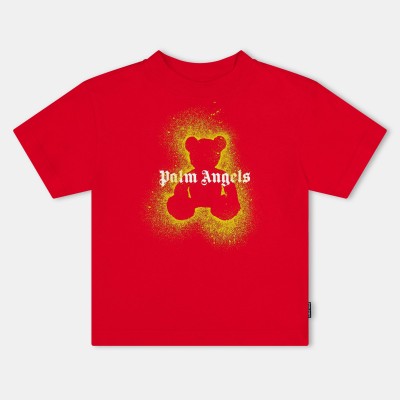 детска,тениска,palm,angels,unisex,kids,t,shirt,red,2516