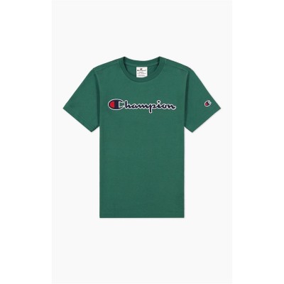 тениска,детски,тениски,champion,logo,t,shirt,green
