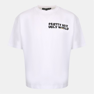 тениска,облекла,на,разпродажба,мъжки,тениски,pretty,boy,ugly,world,mens,regular,fit,t,shirt,white,multi