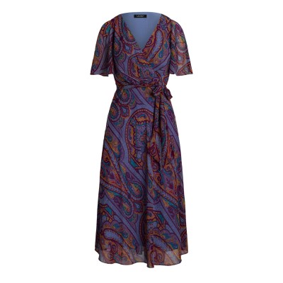рокля,дамски,поли,и,рокли,lauren,by,ralph,lauren,filsee,dress,fuchsia,multi