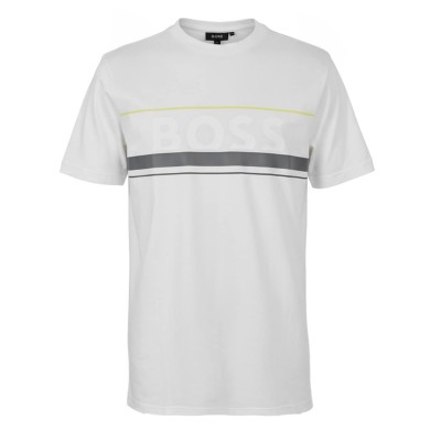 тениска,облекла,на,разпродажба,мъжки,тениски,boss,men's,hbg,zone,signature,logo,t,shirt,white