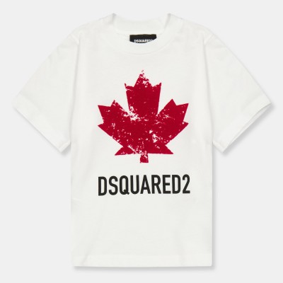 тениска,dsquared2,kids,t,shirt,wht,red,dq100