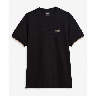 тениска,мъжки,тениски,barbour,international,mens,eamon,pique,t,shirt,black,bk11