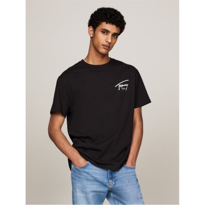 тениска,с,щампа,мъжки,тениски,tommy,jeans,tommy,jeans,tjm,reg,signature,print,tee,ext,sig,black