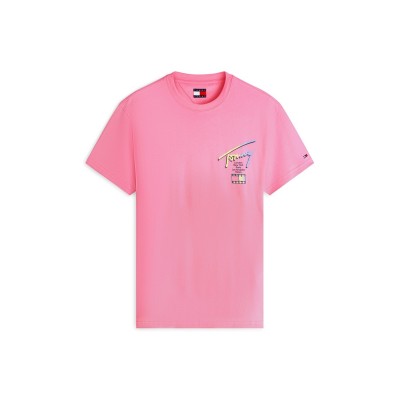 тениска,мъжки,тениски,tommy,jeans,back,flag,logo,t,shirt,sig,pink