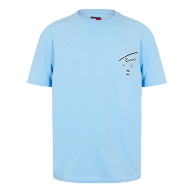 тениска,мъжки,тениски,tommy,jeans,back,flag,logo,t,shirt,sig,lght,blue