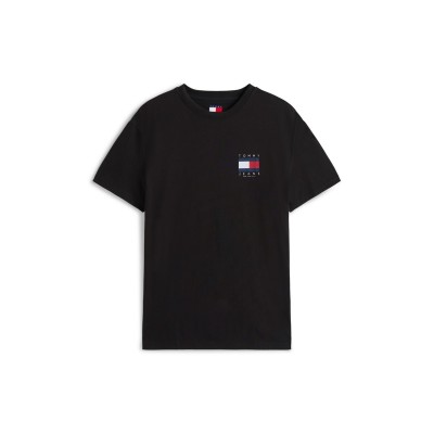 тениска,мъжки,тениски,tommy,jeans,back,flag,logo,t,shirt,flag,black