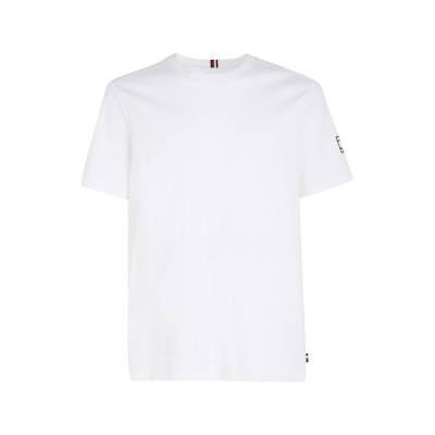 тениска,облекла,на,разпродажба,tommy,hilfiger,interlocking,logo,short,sleeve,t,shirt,white,ybr