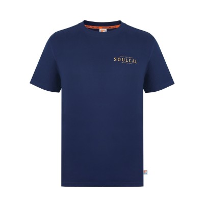 мъжки,тениски,soulcal,tee,navy,backlogo