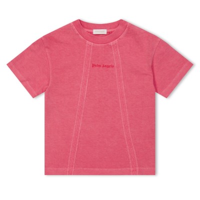 юношеска,тениска,детски,облекла,palm,angels,faded,logo,t,shirt,juniors,pink,2929