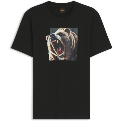 тениска,мъжки,тениски,boss,mens,doberman,t,shirt,black