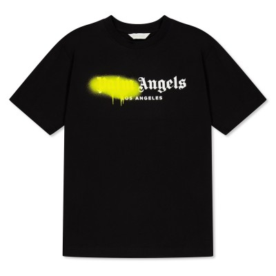детска,тениска,детски,3/4,панталони,palm,angels,unisex,kids',spray,t,shirt,black,yellow