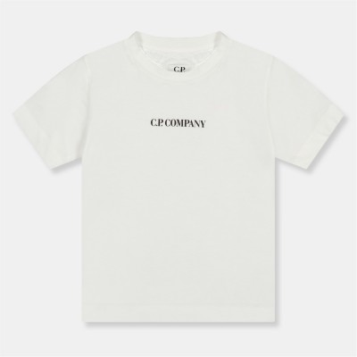 тениска,детски,3/4,панталони,cp,company,kids',centre,logo,regular,fit,t,shirt,white,10135
