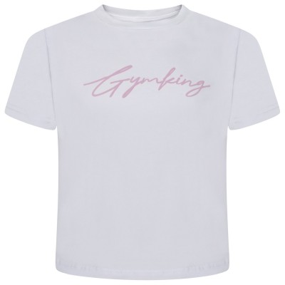 тениска,детски,тениски,детски,облекла,gym,king,script,jry,tee,jn53,white